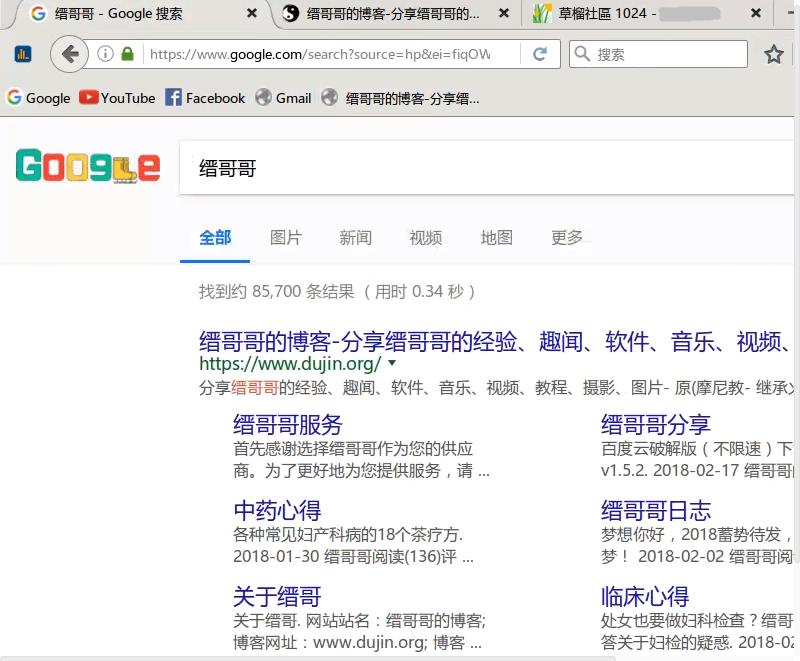 缙哥哥直接访问谷歌搜索“缙哥哥的博客”,并能打开传说中的1024 缙哥哥直接访问谷歌搜索“缙哥哥的博客”,并能打开传说中的1024